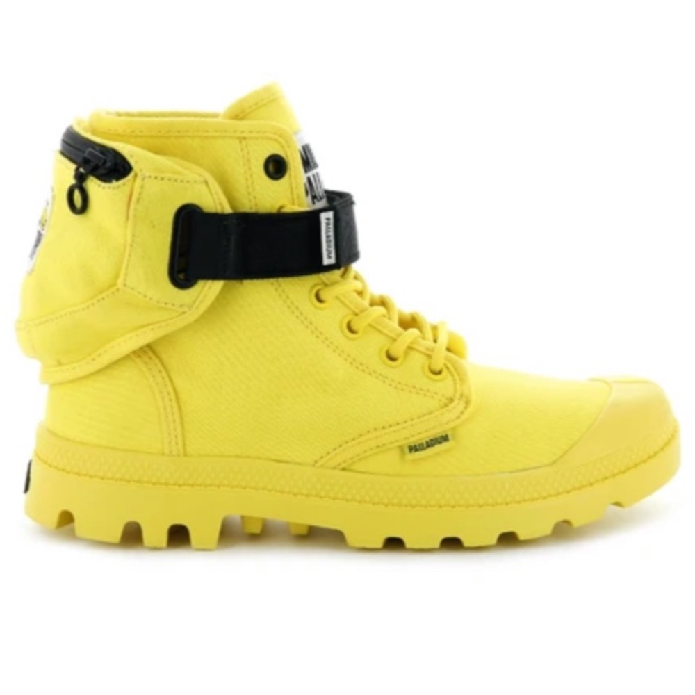 Palladium Kids Yellow Smiley Pampa Boots